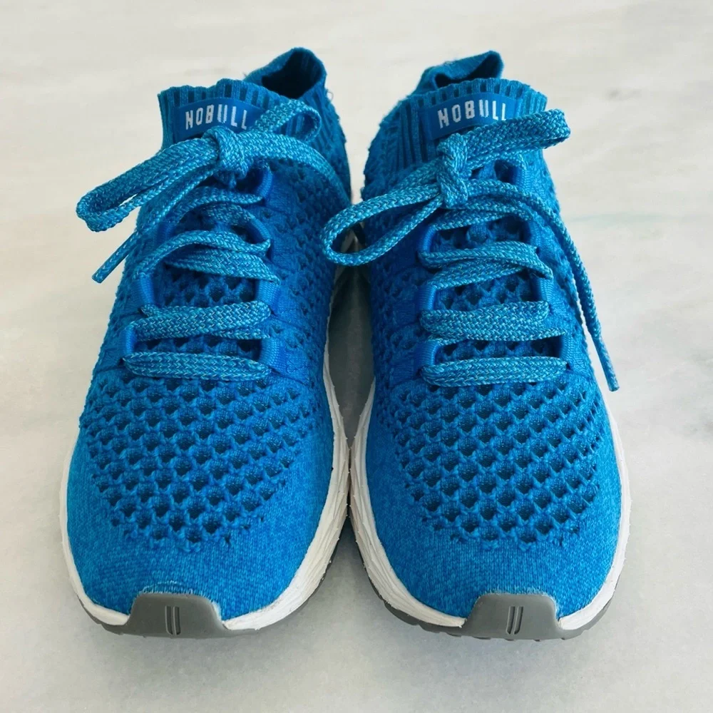 Nobull Blue Allday Flyknit Men's Size 9.5 Women's 11 Athletic Sneakers Shoes - Picture 2 of 11